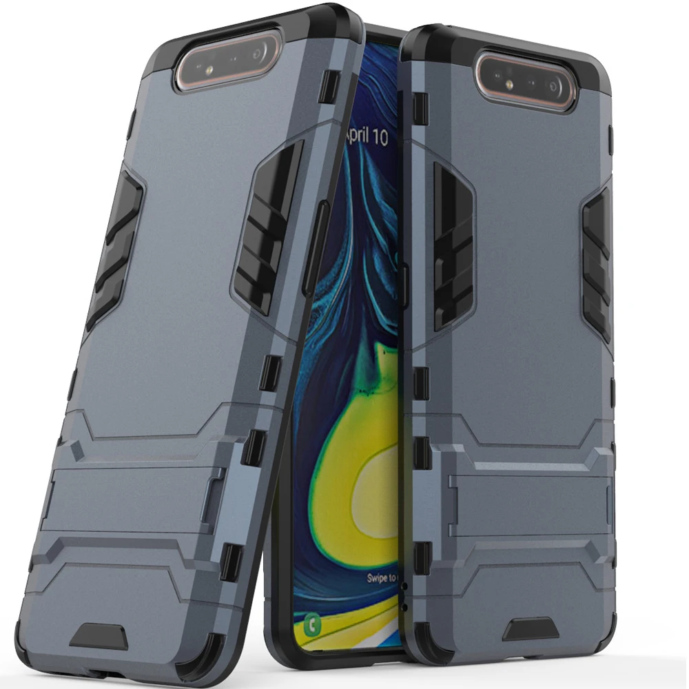 sFor Samsung Galaxy A80 Case Rubber Robot Armor Hard PC Back Phone Cover for A90 a80 a90 2019 Skins capa |
