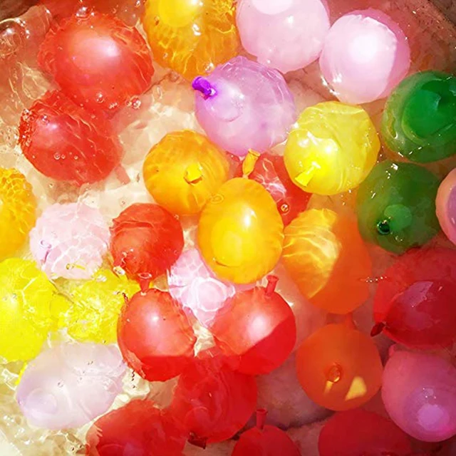 222PCS Magic Water Balloons Launcher Water Bombs Swimming Pool Beach Toys For Kids  Balloon 3 Person Launchers War Game 4