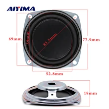 Aiyima alto-falante de 3 Polegada graves, 2 peças, vibrador de membrana graves radiador passivo, diafragma de borracha, woofer passivo, diy, 77.9mm