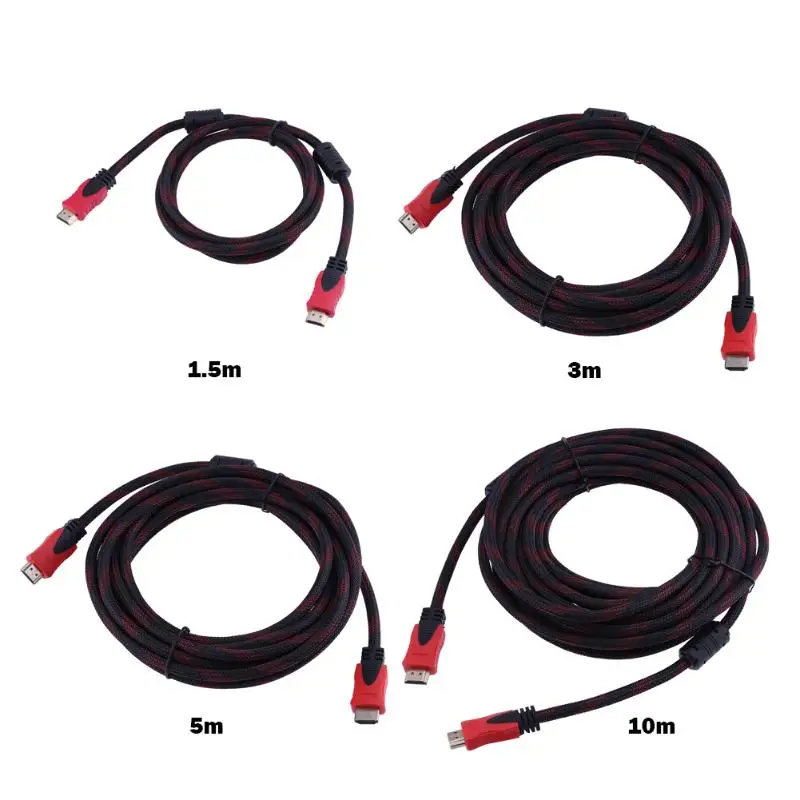 1,5/3/5/10/15 М HD линия кабель высокого Скорость HDMI кабель с Ethernet Full HD 3D 1080P HDMI к HDMI 1,4 V для компьютера ТВ Декодер каналов кабельного телевидения