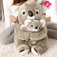 Чучело 40 см коала медведь обнимает ребенка плюшевая игрушка-коала подарок, мягкая кукла w2407