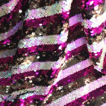 

1 Yard/lot Fushia+Pink+Coffee multi colors sequined lace high quality! September new design sequins fabric shiny!