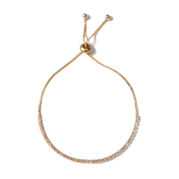 

12pcs Fashion Jewelry Contracted Adjustable CZ Crystal Claw Chain Bracelet Bangle Female Accessories