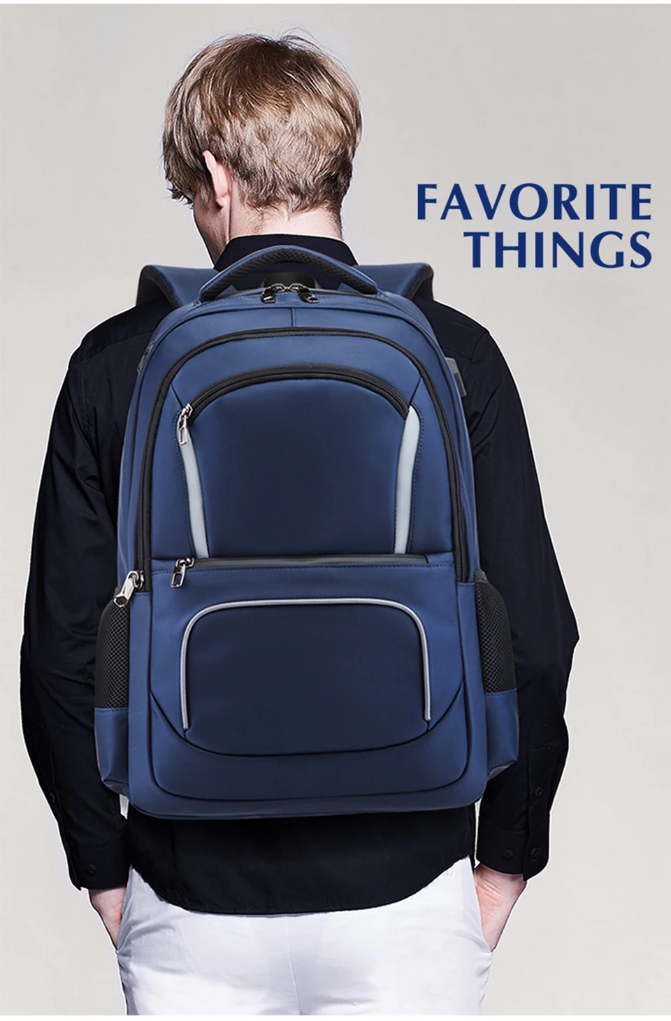 Women Backpack Mens 17 Inch Laptop 15.6 Backpacks Male Female Notebook Back Pack Waterproof USB Charging Student Travel Bagpack (23)