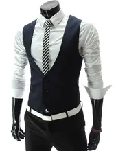 New Design Navy Blue Mens Suit Vests Custom Made Wedding Prom Party Waistcoats Casamento Colete Gilet Best Man Vest Size L-6XL