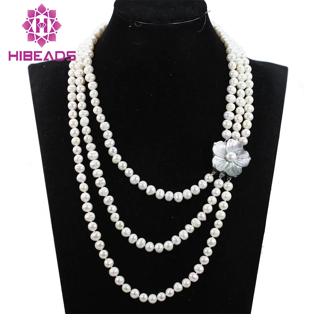 18 23" Bridesmaid Gift Pearl Beads NecklaceJewelry,Pearl Necklace