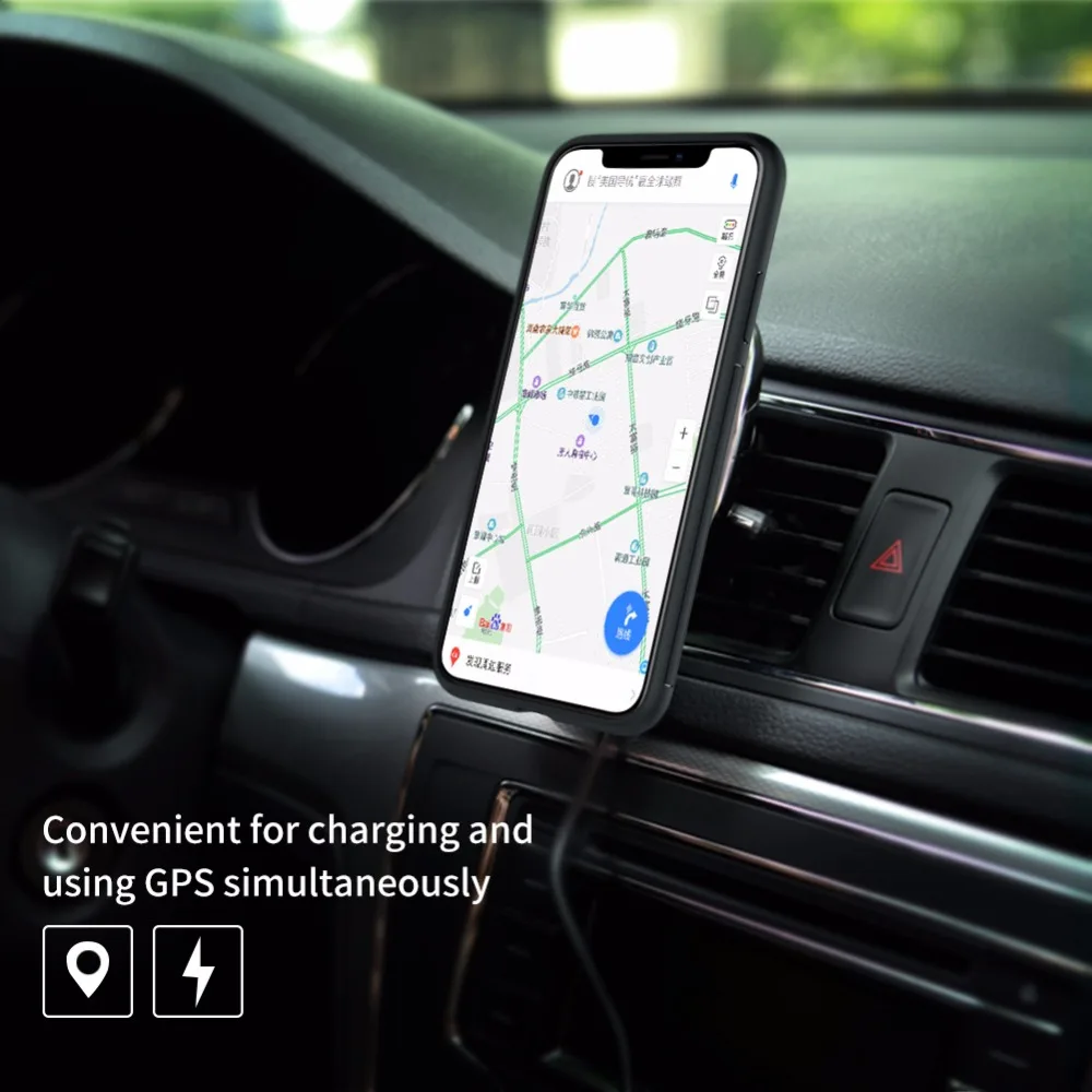 Nillkin Беспроводной зарядка, автомобильное зарядное устройство чехол на магните для samsung Galaxy S10 S9 S8 Plus для iPhone Xs Max X Xr 8 Plus