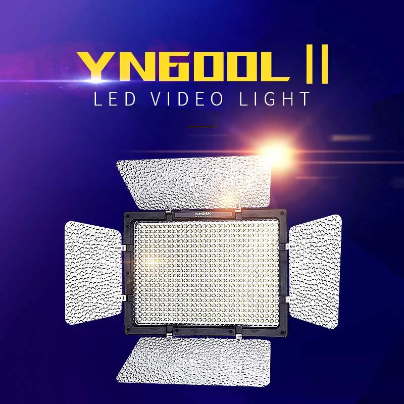

YONGNUO YN600 II LED Video Light 5500K 2.4G Wireless sync Support telephone control 600 Panel with Indoor fill light