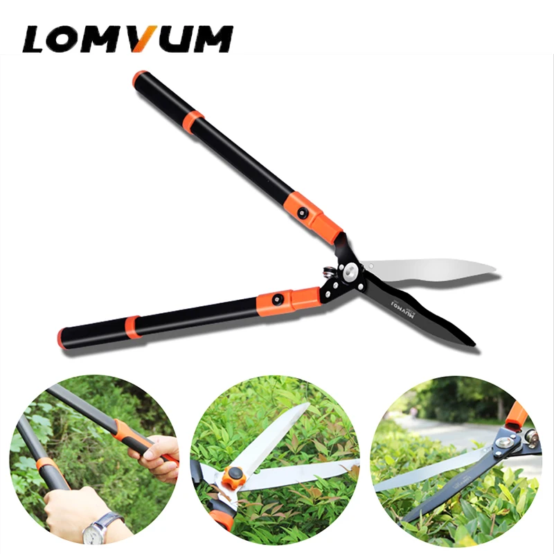LOMVUM Professional Hedge Shear Pruning Trim Branch Shear Sharp Fast
