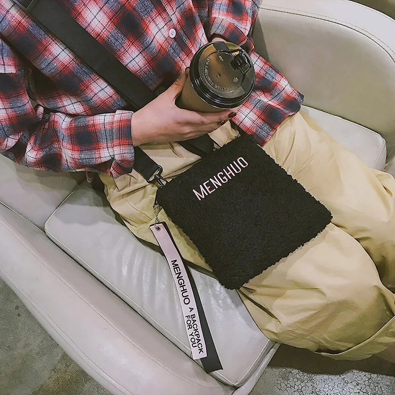 Menghuo Felt Women Bag HOT SALE 2017 Wool Women Messenger Bags Fashion Lady Crossbody Ribbon Women Shoulder Bags Drop Shipping (50)