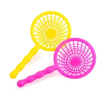 

2pcs 16.5cm Plastic Kids Bath Fishing Net With Handle Accessories Children Outdoor Gift Random Color