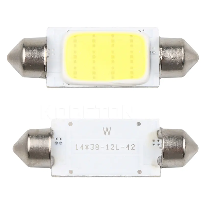 10 шт./лот 42 мм COB 12SMD Led освещение для чтения автомобиля купольная карта рабочие огни авто Интерьер Карта крыша лампа для чтения автомобиля Стайлинг