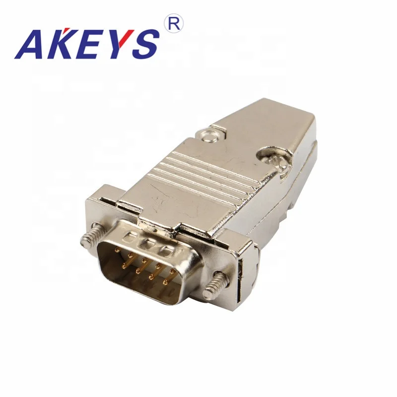 

3PCS VGA Interface DB9 Pin White Core Male Iron Shell High Quality For LCD HDTV