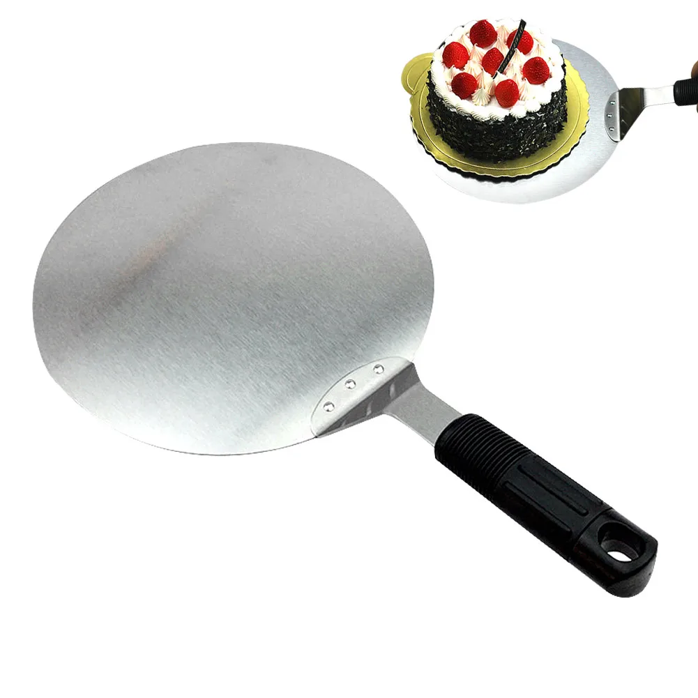 10 Inch Circular Stainless Steel Cake Lifter Cookie Spatula Pizza Peel
