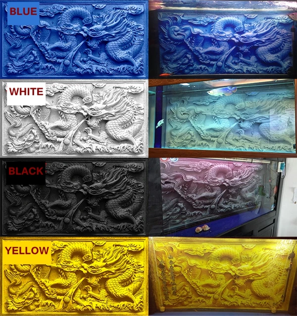 100*50cm aquarium fish tank 3D emboss background print Chinese dragon 4  colors for choose