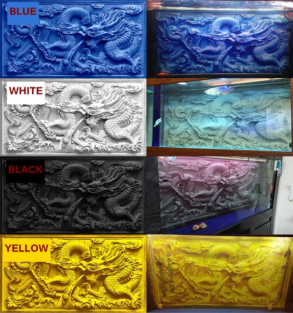 100 50cm aquarium fish tank 3d emboss background print chinese free fish tank backgrounds to print