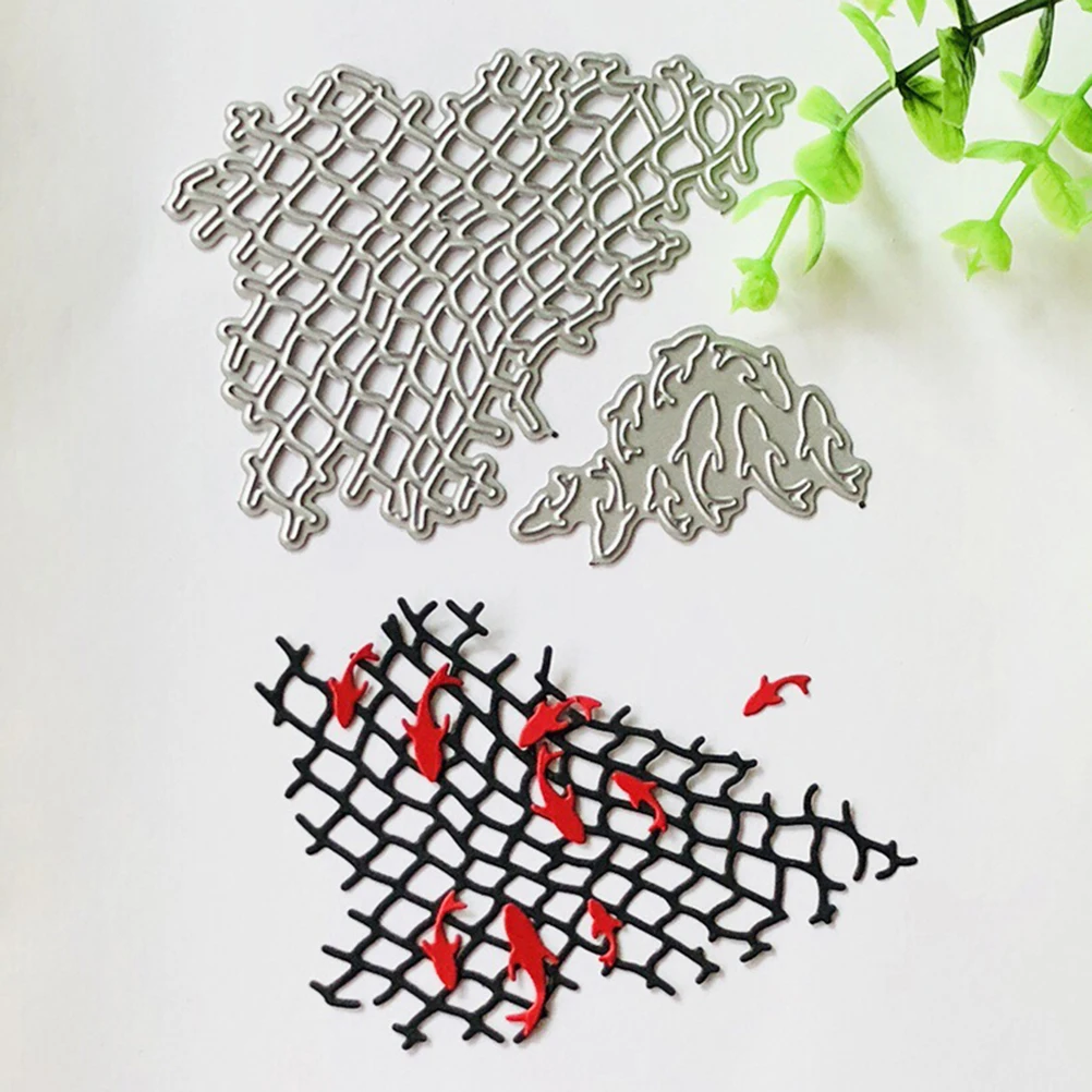 

Fishing Nets Decorative Scrapbooking Steel Craft Die Cut Stamps Embossing Paper Card Stencil Template Metal Cutting Dies