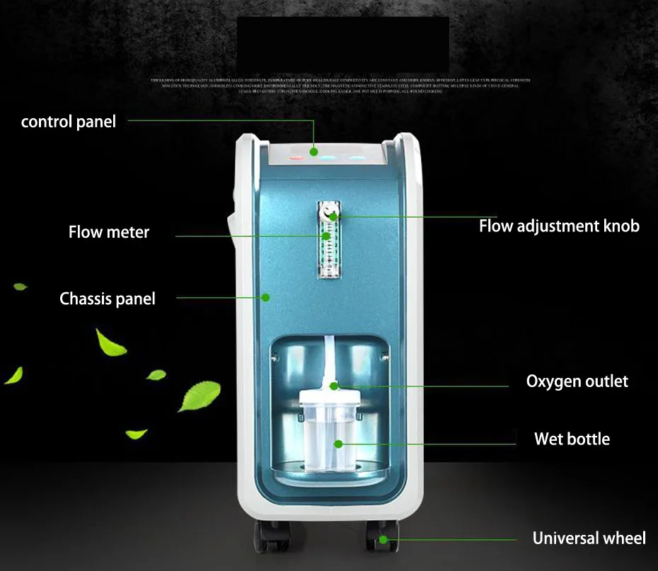  Portable Oxygen Concentrator Generators Household Portable Oxygen Machine Home Air Purifier 93% Hig