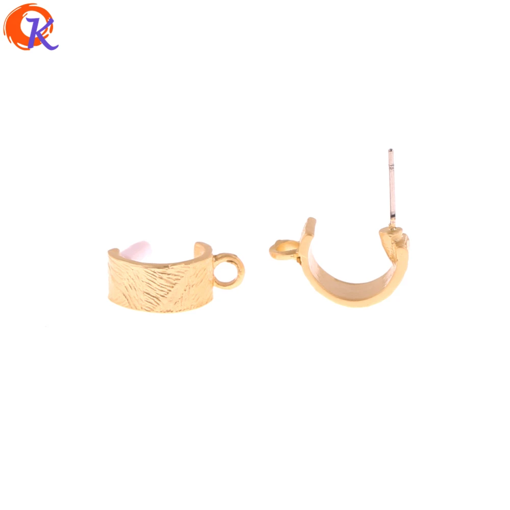 

Cordial Design 100Pcs 6*17MM Jewelry Accessories/Earring Stud/Matte Gold/Radian Shape/DIY Making/Hand Made/Earring Findings