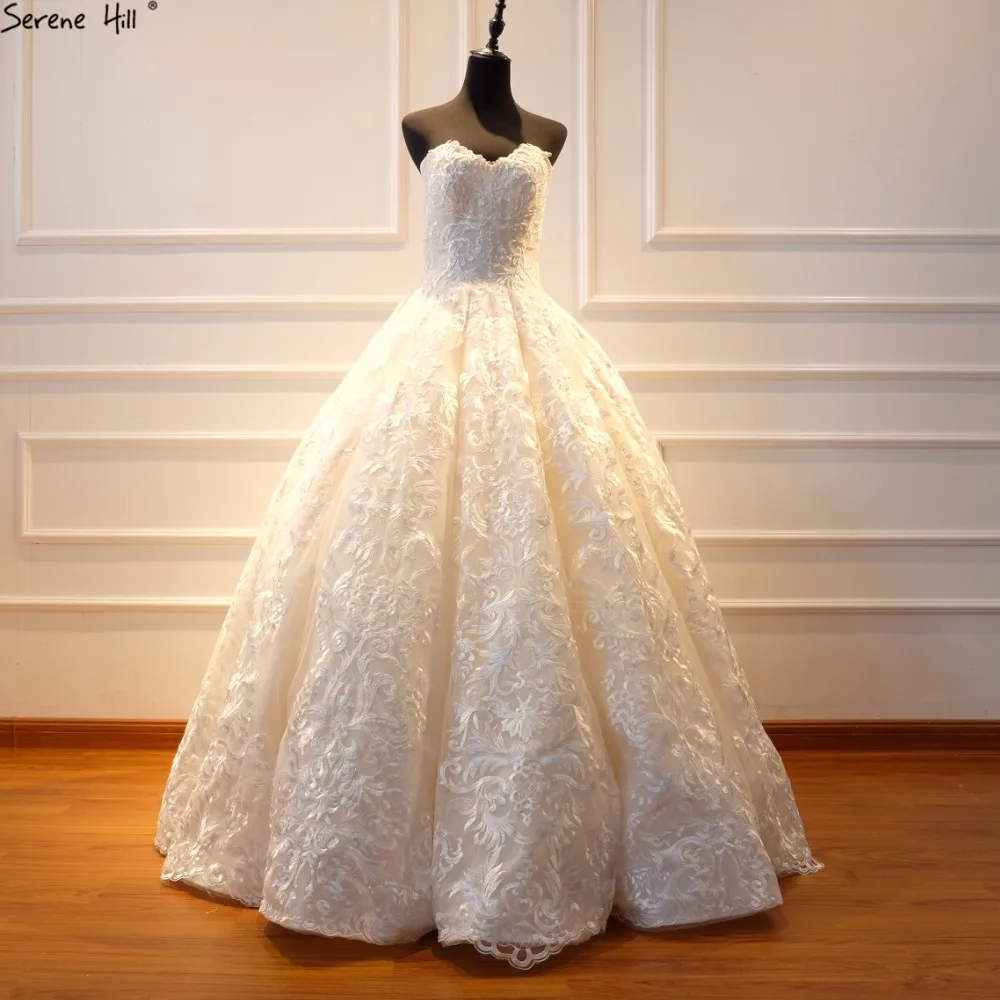 

New Vintage High-end Luxury Bridal Wedding Dress 2019 Appliques Beading Off Shoulder Sexy Princess Wedding Gown Real Photo