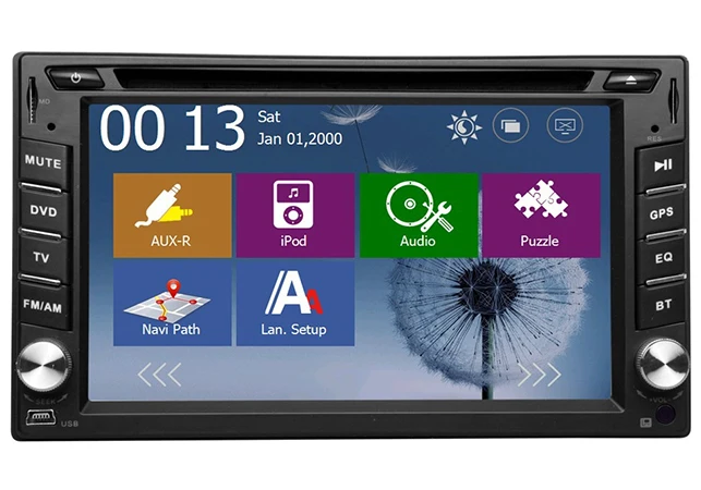 Sale 2DIN WINCE 8.0 dvd head universal car with  gps navigation rear camera of 7 HD Car Stereo Radio USB Interchangeable Player 4