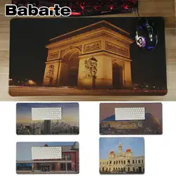 Babaite vintage Cool City landmark building Anti-Slip прочные силиконовые компьютерные коврики LockEdge коврик для мыши Коврик для клавиатуры коврик для стола