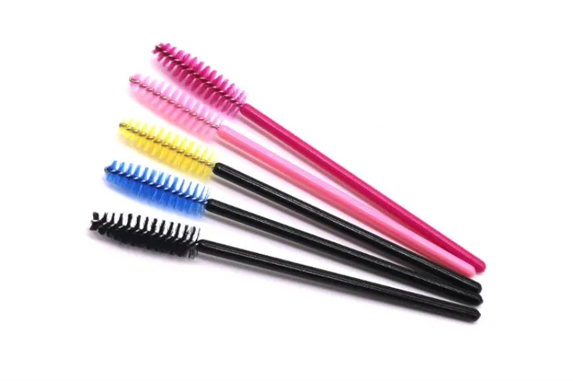 Best Price 50Pcs Eyelash Extension Disposable Eyebrow Brush Mascara Wand Applicator Spoolers Eye Lashes Cosmetic Brushes Set Makeup Tools