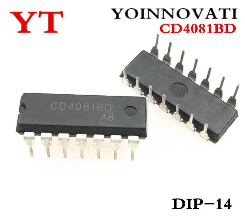 

100 шт./лот CD4081BD CD4081 DIP-14 IC