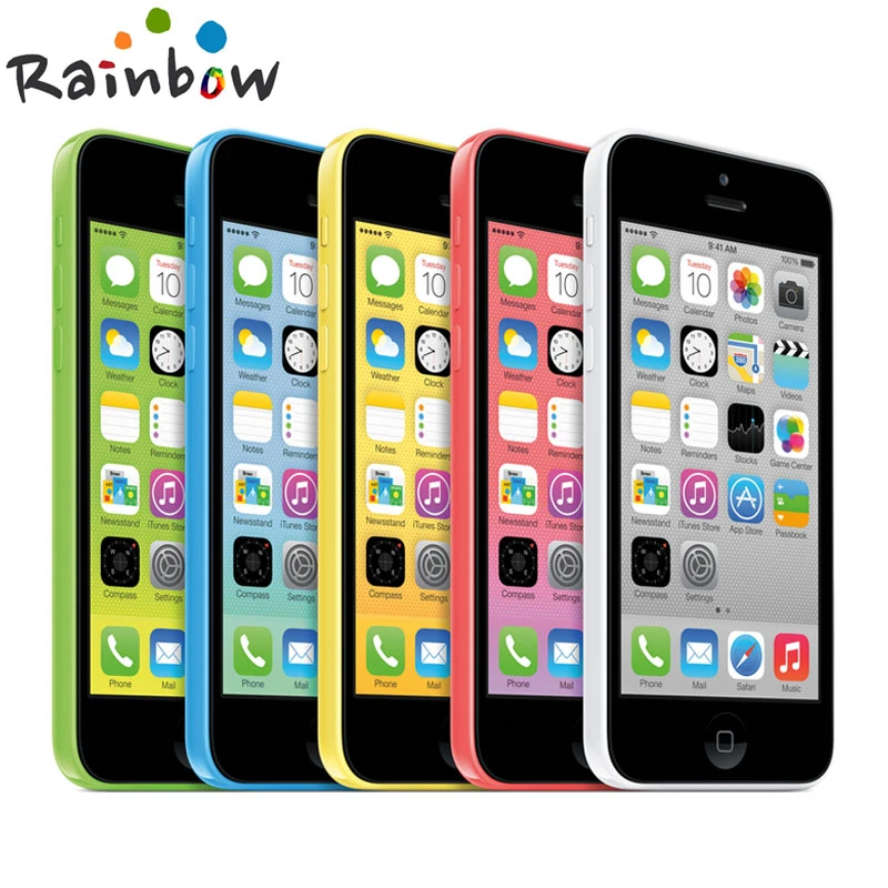 Original Unlocked Apple iPhone 5C iOS Dual Core 8GB/16GB/32GB 8MP Camera 4.0 inches WIFI GPS 3G Cell Phone ios cell phone
