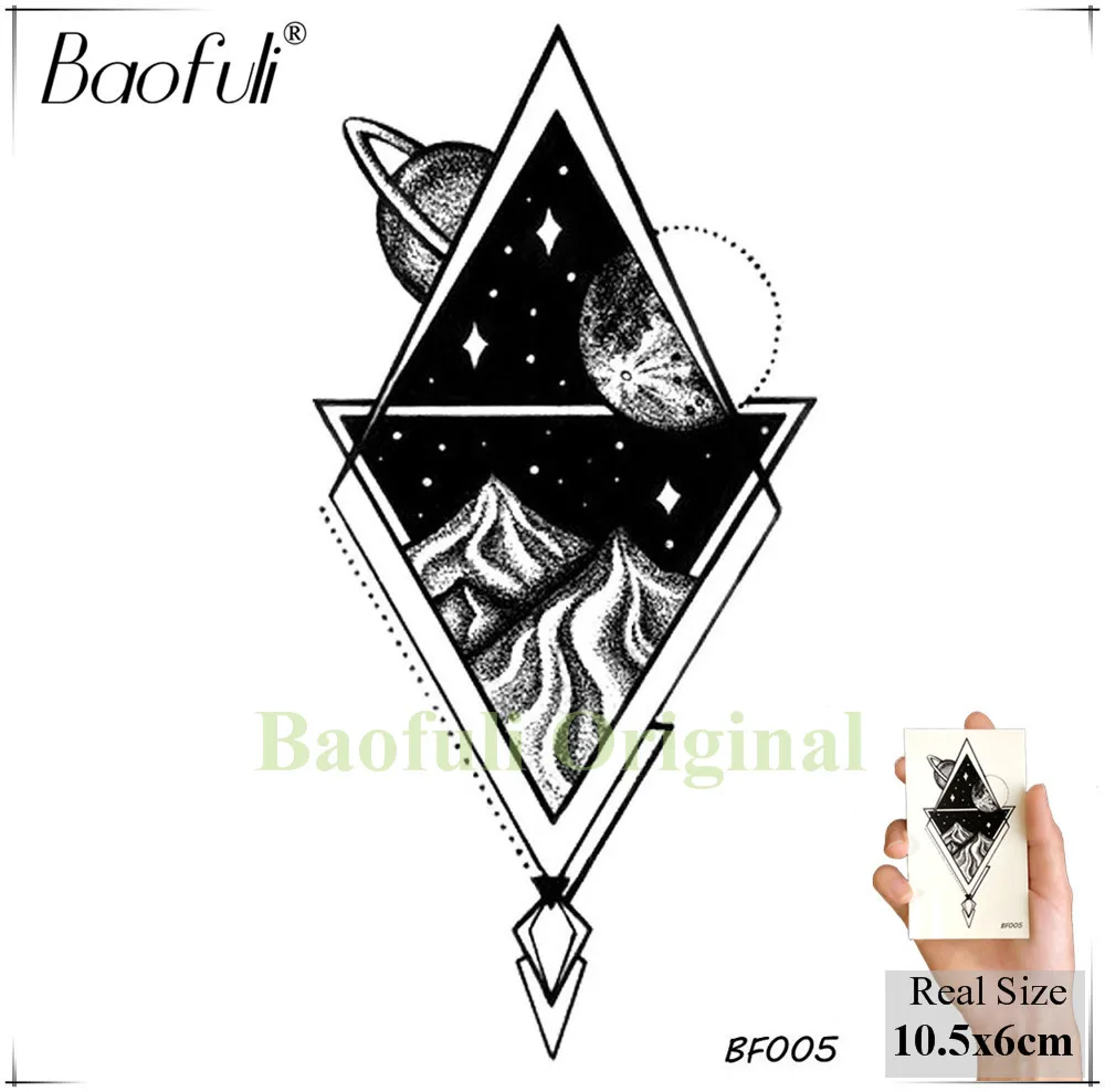 BAOFULI, женская сексуальная хна, цветы, Временные татуировки, наклейки, черная вода, Переводные фальшивые татуировки, боди-арт, шея, руки, мандала, татуировки - Цвет: BBF005
