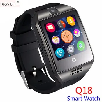 

Q18 Passometer Smart Watch With Touch Screen Camera TF Card Bluetooth Smart Watch for Android IOS Phone PK DZ09 U8 GT08 A1 Q18s