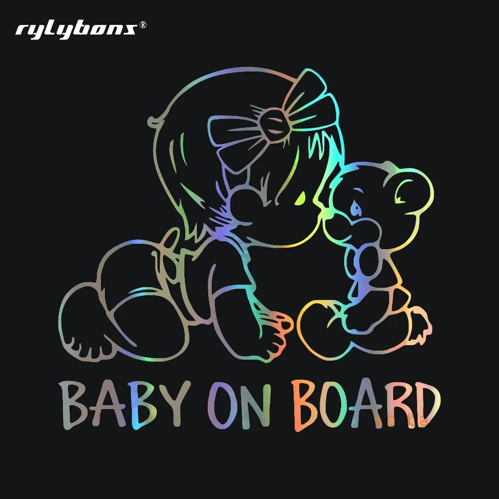 Rylybons 1 шт. 14*15 см автомобильные наклейки детские на доске индивидуальные окна