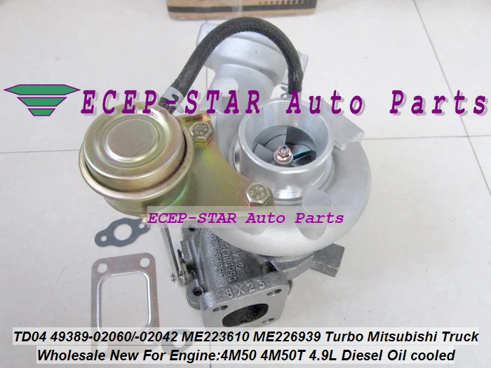 TD04 TD04-4 49389-02060 49389-02042 ME223610 ME226939 Turbo For Mitsubishi Truck 4M50 4M50T 4.9L Diesel Oil cooled