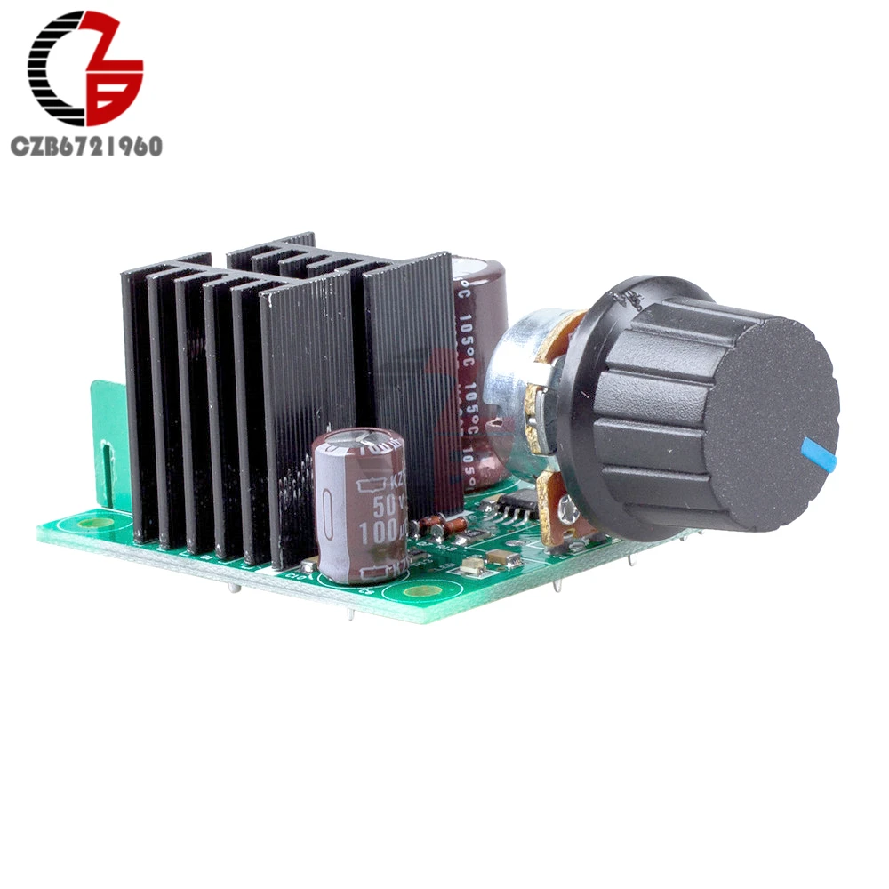 400W 10A 12V Voltage Regulator DC Motor Speed Controller Adjustable PWM Speed Regulator Motor Governor Control Switch