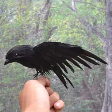 new simulation black crow toy polyethylene & furs wings crow doll gift about 15cm new simulation black crow toy polyethylene & furs wings crow doll gift about 15cm