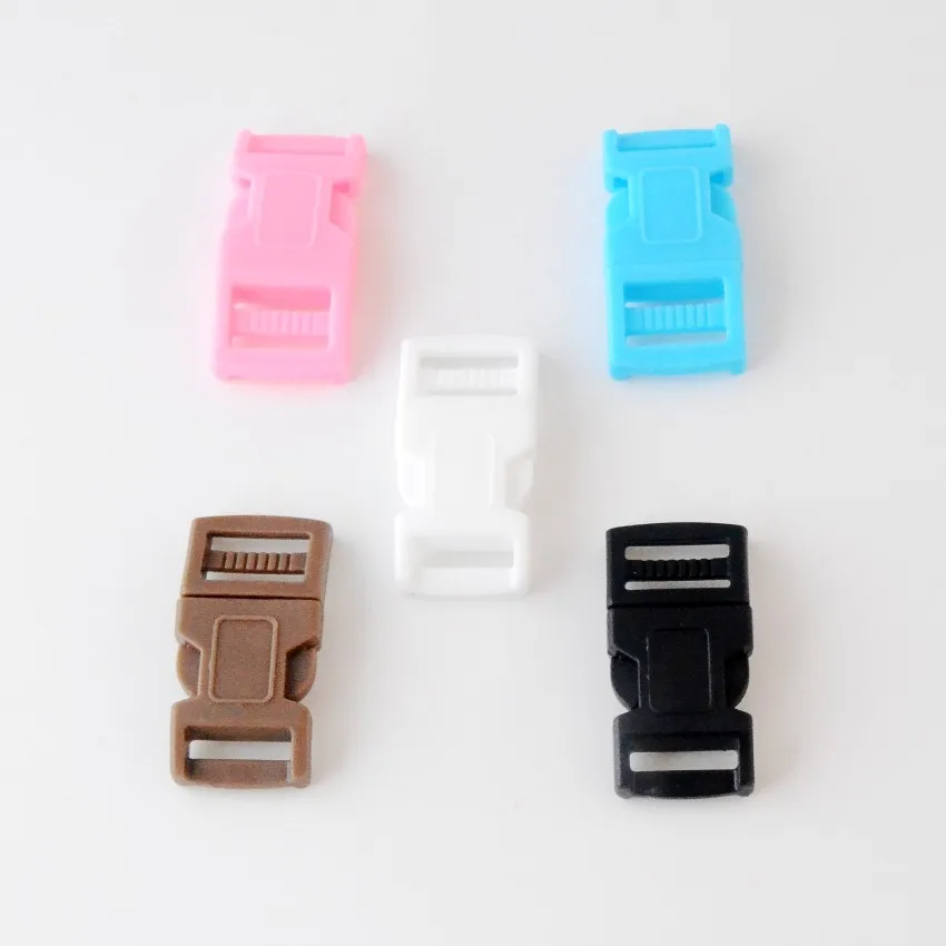

10Pcs Plastic Contoured Side Release Buckles Clasps For Paracord Bracelet Backpacks Clothes Bags Decor 43x22mm F1120