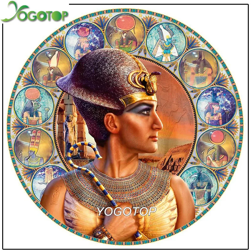 

YOGOTOP Full Square/Round Diamond art 5D DIY Diamond Painting"king of Egypt"3D Embroidery Rhinestones Mosaic wall Decor YY039