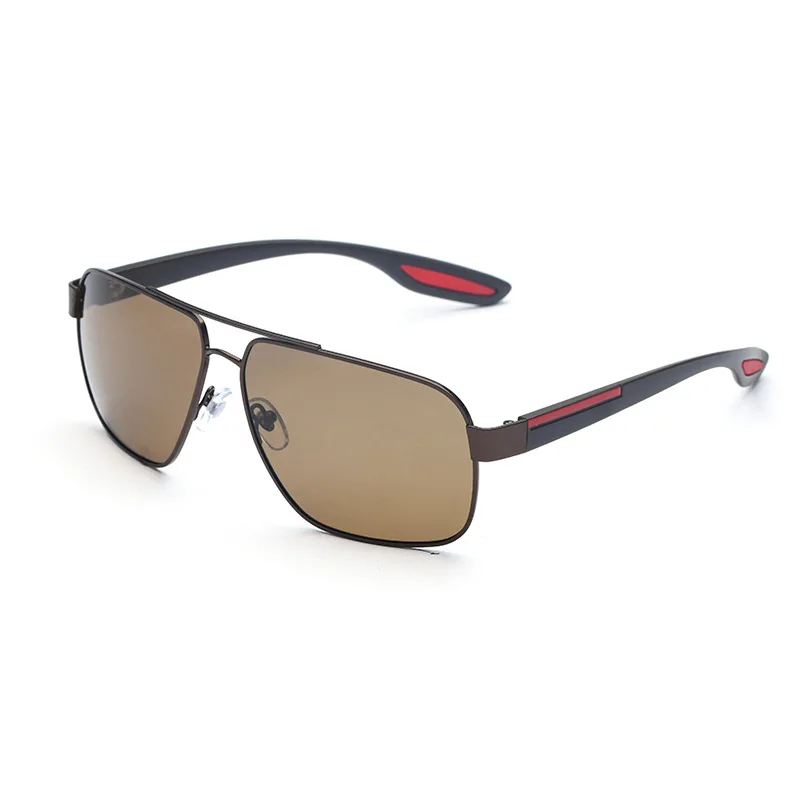 Vazrobe Мужские поляризационные солнцезащитные очки для вождения мужские очки Марка Качество с противоотражательным покрытием UV400 Винтаж черный TAC очки Polaroid - Цвет линз: Коричневый