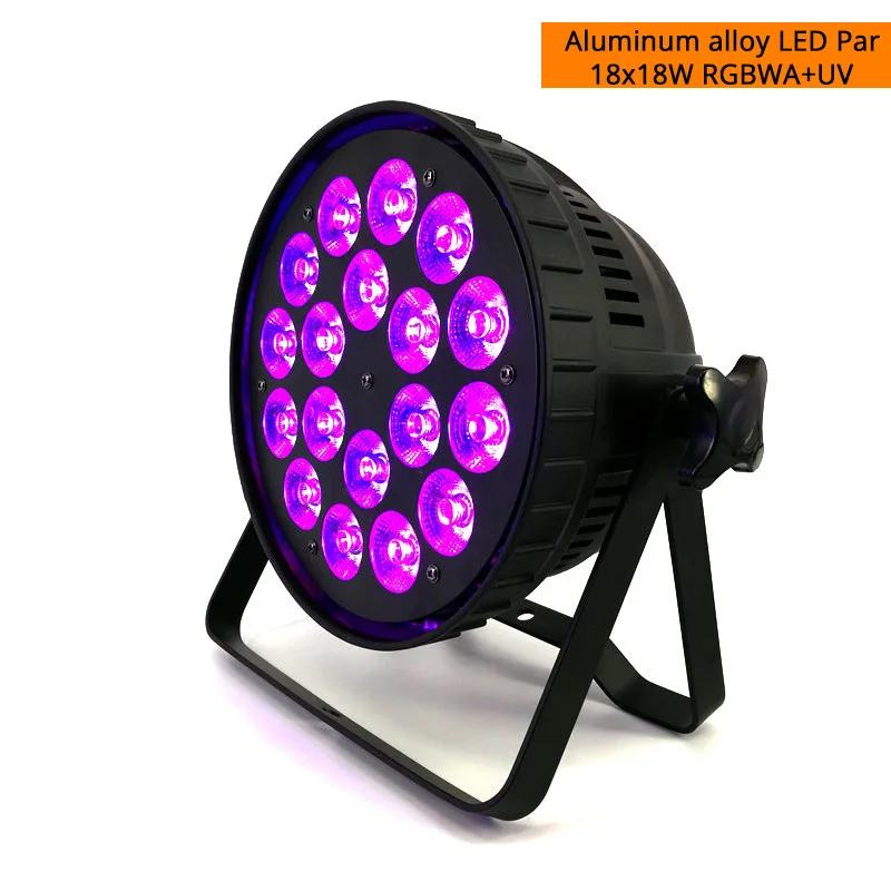 Корпус из алюминиевого сплава 18x18 Вт RGBWA+ UV 6в1 Dj освещение DMX512 lmpemeable IP20 KTV Дискотека DJ вечерние Свадебные Рождественские украшения - Цвет: Aluminum 18x18W 6in1