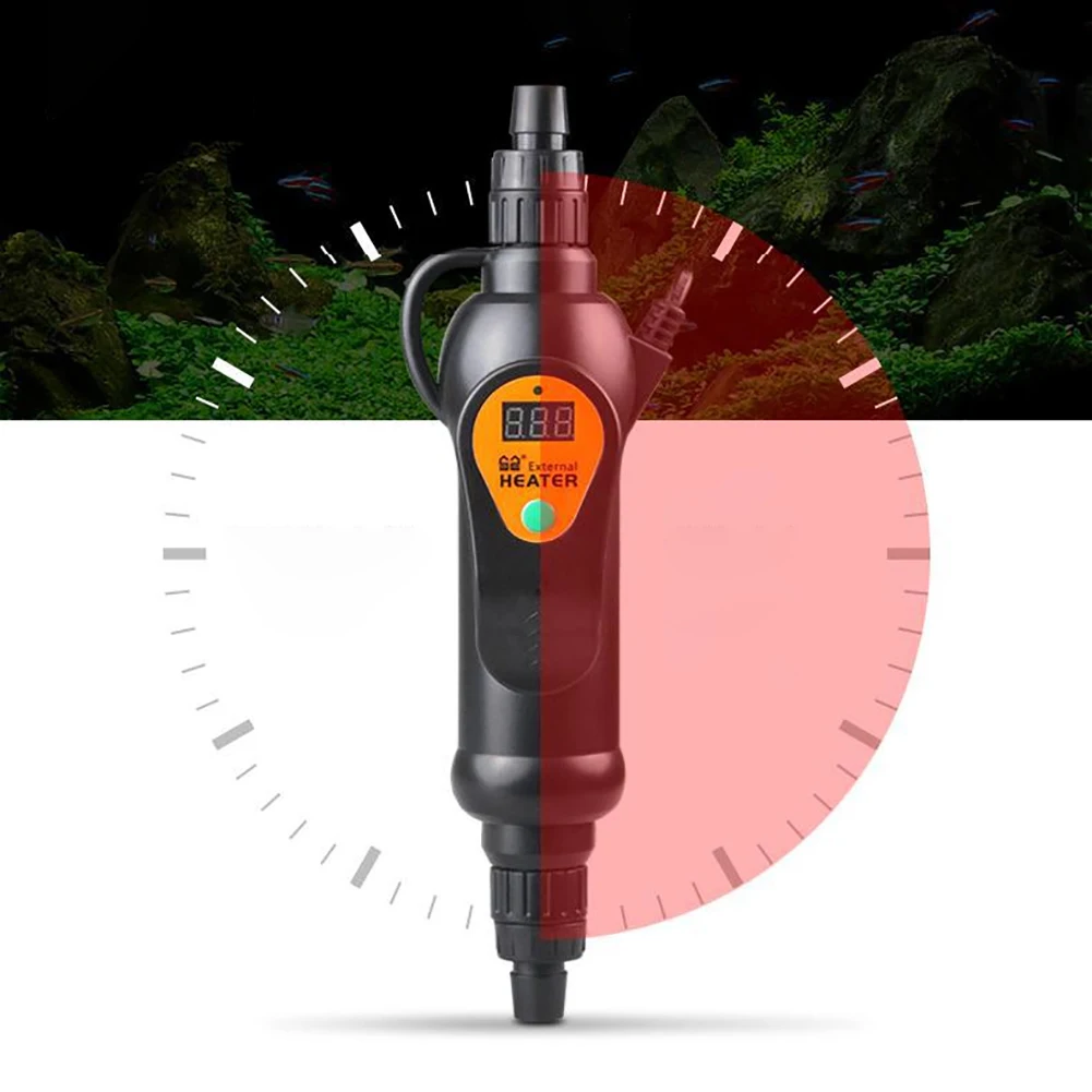 220 240V LCD aquarium Fish Tank Water External Heater Adjustable