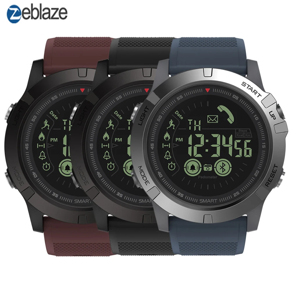 

Zeblaze VIBE 3 3D IPS 3 Color Display Smartwatch IP67 Waterproof Heart Rate Monitor Sport Smart Watch Pk T1 Tact