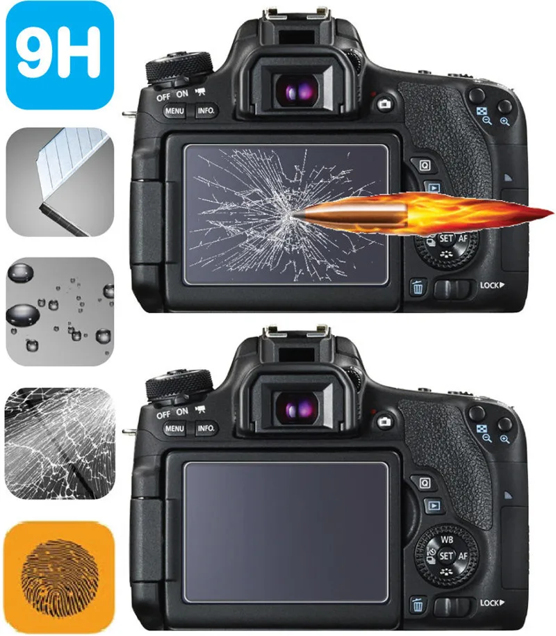 2-Pack 9H 2.5D Закаленное стекло ЖК-экран протектор для NIKON D5600 D5500 D5300 | Электроника