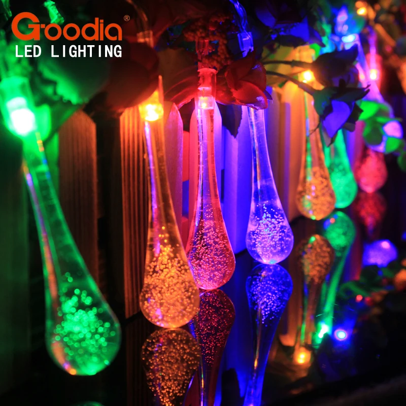 4.8 M 20 LED Raindrop Zonne energie Outdoor String Verlichting voor ... 4.8 M 20 LED Raindrop Zonne energie Outdoor String Verlichting voor ...