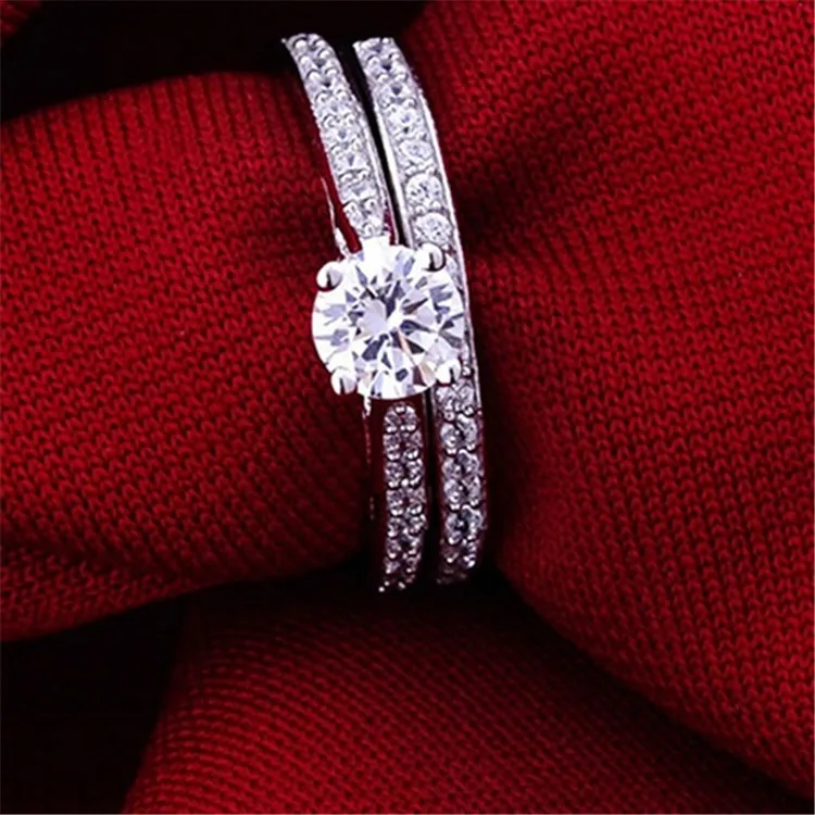 2 шт./компл. очаровательное кольцо для влюбленных Bijoux Femme модные ювелирные изделия