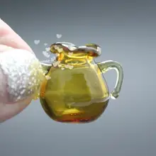 Мини кукольный домик Siwan сцена из глины с тонированной стеклянной вазой