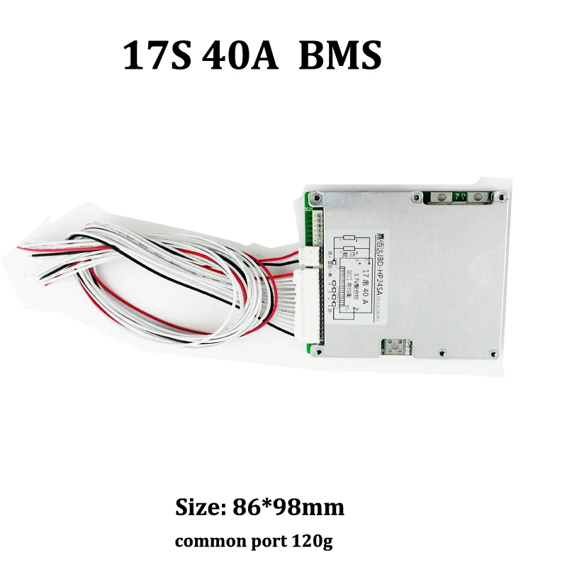 Литиевая постоянная плата защиты аккумулятора BMS/PCM/PCB 52 в 17S 40 А литиевая 51 8 В 50