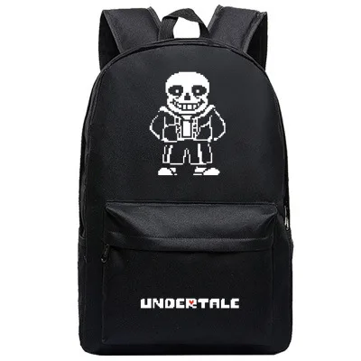 Горячая игра Undertale Frisk Sans печати рюкзак Undertale школьные сумки холст унисекс сумки на плечо Rugzak рюкзак для ноутбука