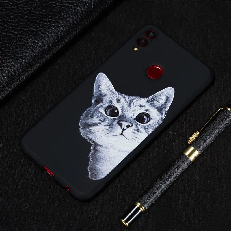 Black Pattern TPU Protective Soft Silicone Cover Case For Huawei honor 8X Phone Capa | Мобильные телефоны и аксессуары