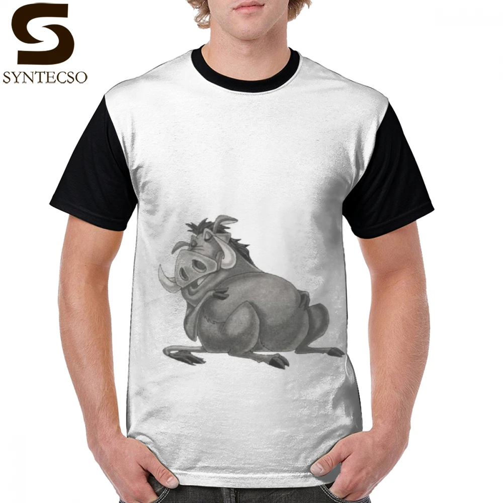

Pumba T Shirt Pumba T-Shirt Male Awesome Graphic Tee Shirt Big Beach Graphic Short Sleeve 100 Polyester Tshirt