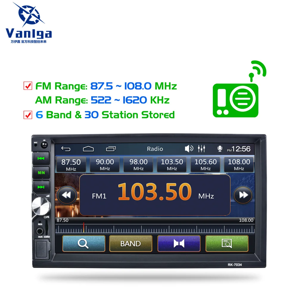 

7 inch Car Radio MP5 Player 12V 50W*4 7034 Multimedia Player MP5 FM Player European RDS Car Accessries